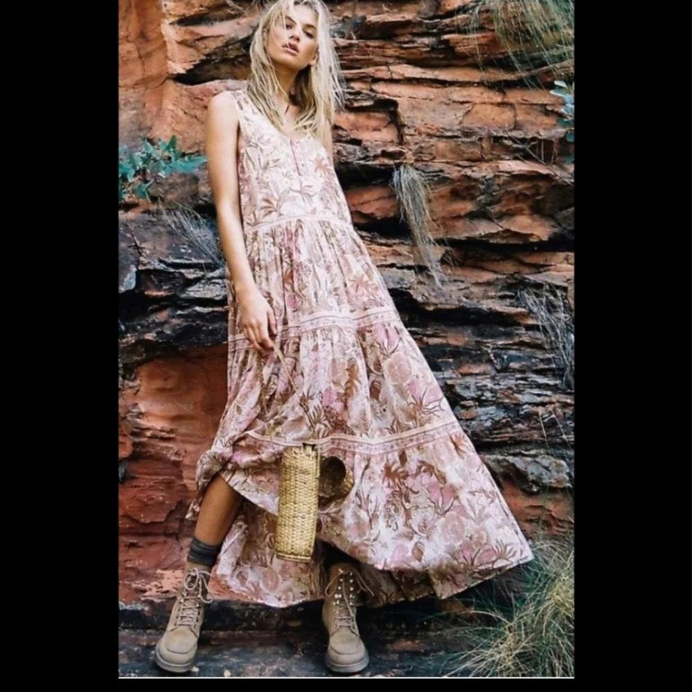 Spell & The Gypsy Collective Maxi Sundress Cream - Picture 1 of 16